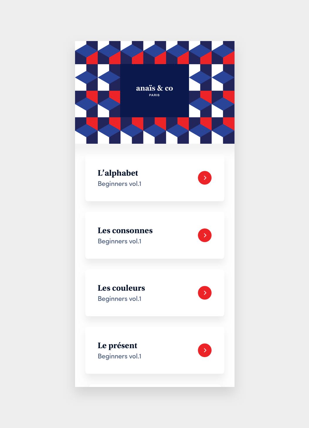 Mobile app visual